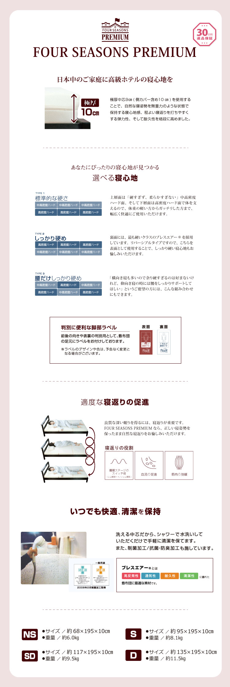 FOUR SEASONS PREMIUM 商品説明